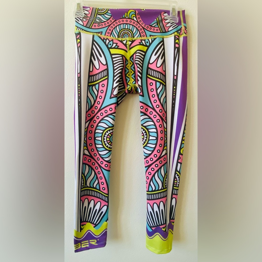 EUC Fiber Colombian Leggings High Waist, Butt Lifting, Workout (one size)